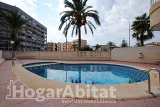 Pis  Avenida de roger de lauria. Segunda línea de playa! exterior con piscina, garaje y terraza