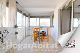Pis  Calle joanot martorell. Exterior con terraza y garaje cerca de la playa