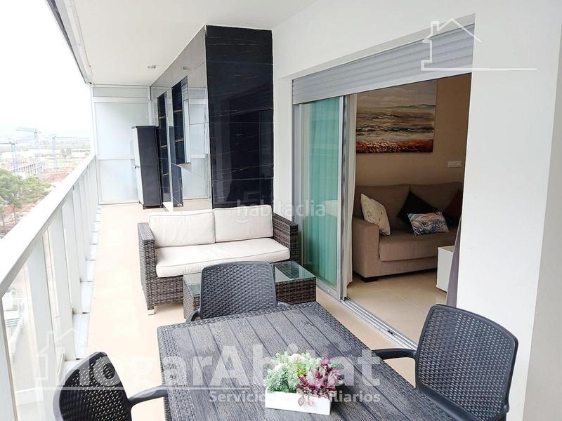 Foto 254efc61-7643-4fc6-8bf7-7527cefb8cb9. Piso totalmente nuevo! exterior en residencial con piscina y terraza junto a la playa en Cabanes