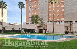 Flat  Avenida condomina. Alto y bonito en residencial con piscina y balcón, cerca del mar