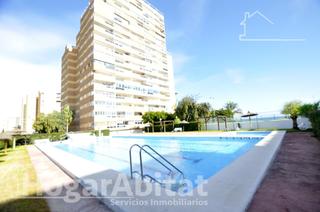 Flat  Avenida mar. Vistas al mar! acogedor y exterior en residencial con garaje  y