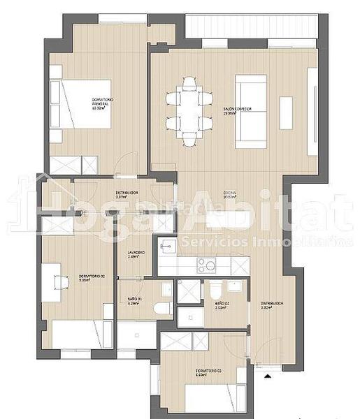 Foto 5cea43e0-eeca-4899-9e10-898f3a957c6e. Appartamento con riscaldamento in Nou Moles Valencia