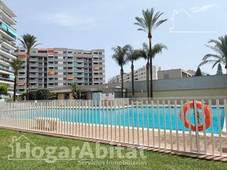 Flat in Grau de Gandía-Marenys de Rafalcaid. Exterior y acogedor en residencial con piscina,terraza y licenci