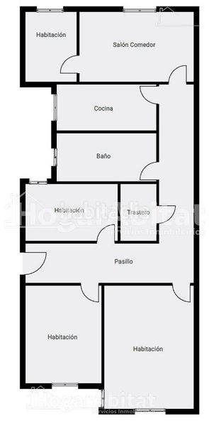 Piso exterior y luminoso con 4 dormitorios junto al puerto en Valencia - Imagen 34