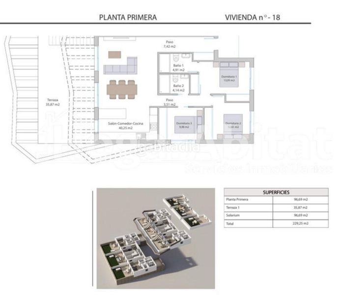 Foto a0096fee-336a-4c51-8fe5-500085b2bc51. Àtic amb piscina a balcón de Finestrat-terra marina Finestrat