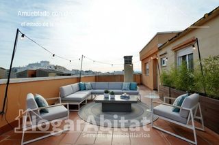 Attique  Calle xaloc. Playa de daimus! ático dúplex acogedor y exterior con balcón y t