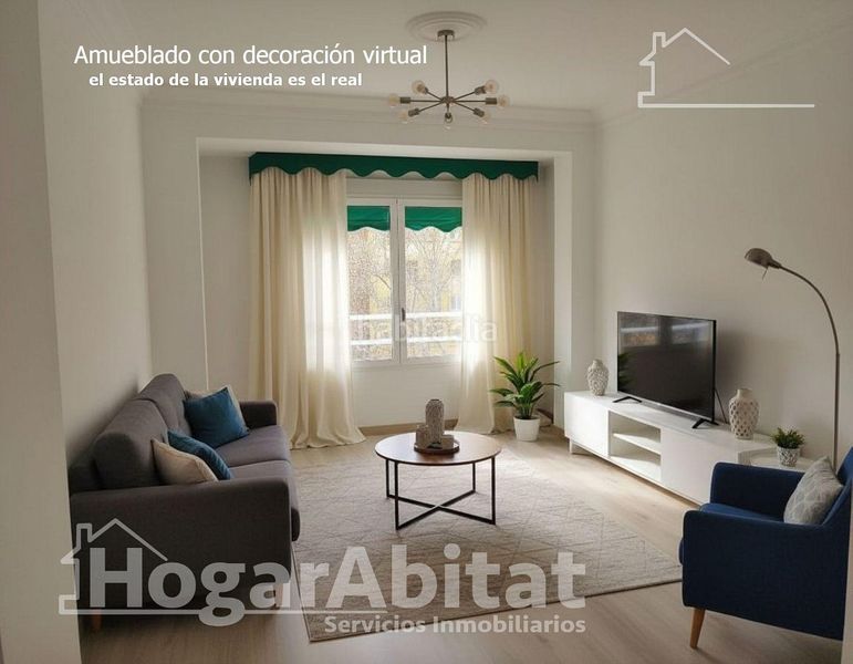 Piso reformado, exterior y amplio con 4 dormitorios en primado reig en Valencia - Imagen 9