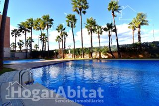 Pis  Calle furs. Vistas al mar! amplio y alto en residencial con terraza y piscin