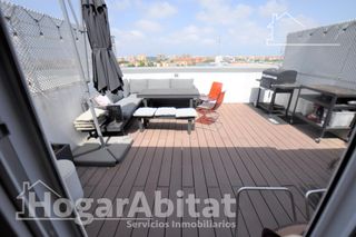 Attique  Calle andarella. Gran ático seminuevo en residencial con garaje y piscina