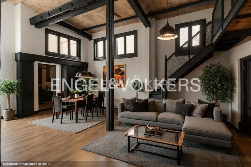Foto bc5fdcb6-ae43-4bdd-8b91-f1175f6387aa. Loft elegante loft estilo industrial en gracia en Barcelona