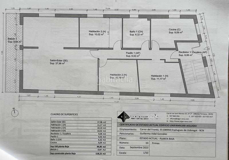 Foto e0ea083f-2e17-4bf9-ae1e-436e60745d5e. Casa con riscaldamento parcheggio piscina in La Miranda Esplugues de Llobregat