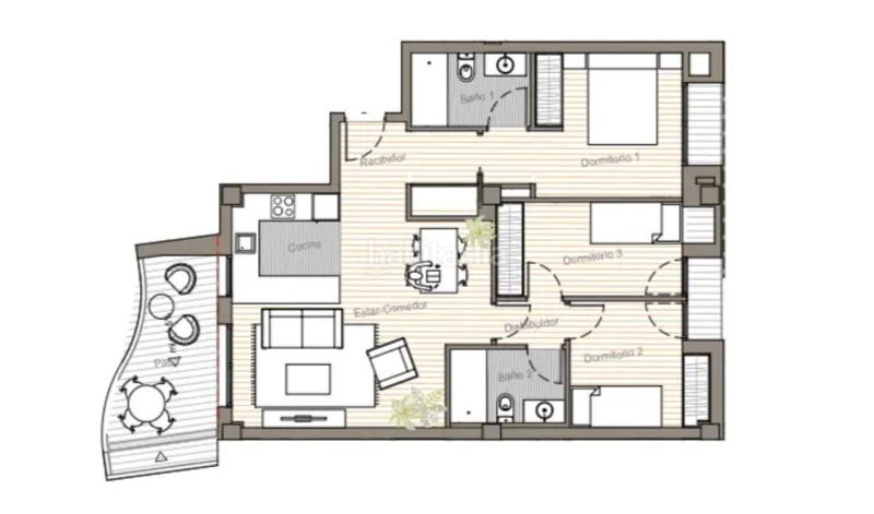 Foto b7bb8cee-7ae1-4c46-aacb-6d963ba440e4. Flat 68m<sup>2</sup> with parking pool in Hostafrancs Sabadell