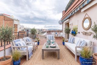 Àtic a Sarrià. Ático en sarriá con amplia terraza y vistas despejadas