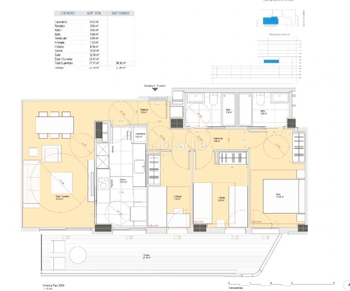 Foto e31b93e4-4d6a-43f8-80bb-71c488d0bbde. Lloguer apartament amb calefacció aparcament piscina a Mataró