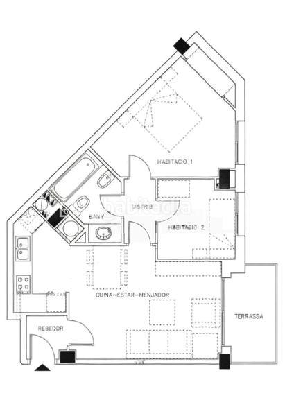 Foto a554e992-6da9-4b99-8b5a-60d6d55745fc. Location appartement avec chauffage piscine dans Provençals del Poblenou Barcelona