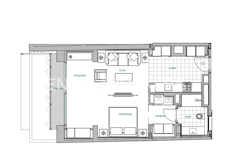 Foto a1b78058-5d28-4b8c-b05f-637bb6969619. Alquiler apartamento moderno piso en gracia en Vila de Gràcia Barcelona