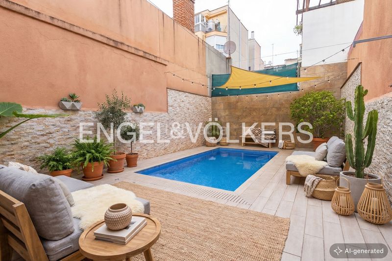 Foto 10d11d44-3ff8-414f-84eb-23f5ba2b17e3. Casa adossada amb calefacció aparcament piscina a Barcelona