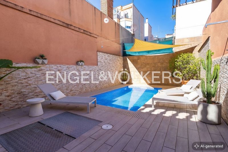 Foto b5dfc9ba-8059-4f2f-ba77-cdac9a0100e5. Casa adossada amb calefacció aparcament piscina a Barcelona