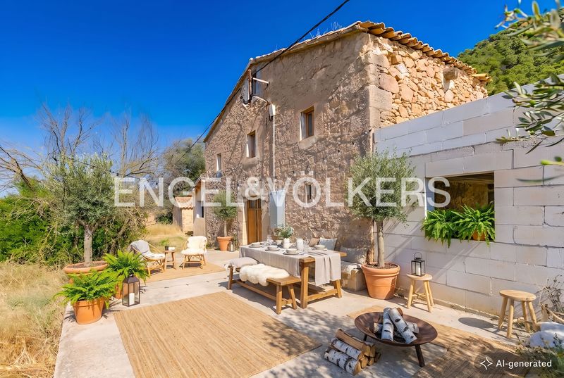 Foto 7b172066-3dbb-4a4f-a73a-0bcacaa6c14a. Masía masia con licencia de obras y vistas al castillo en Cardona