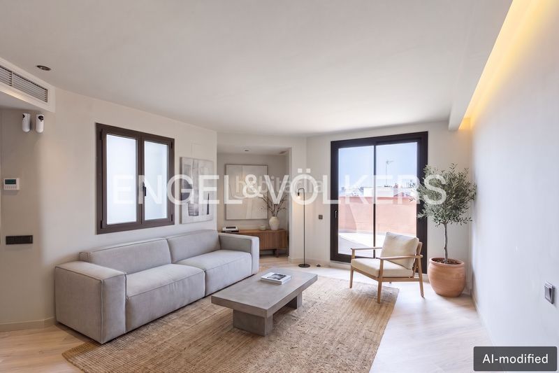 Foto f19bd0eb-0a64-48f0-ad34-7f7f974025b0. Àtic amb calefacció a Dreta de l´Eixample Barcelona