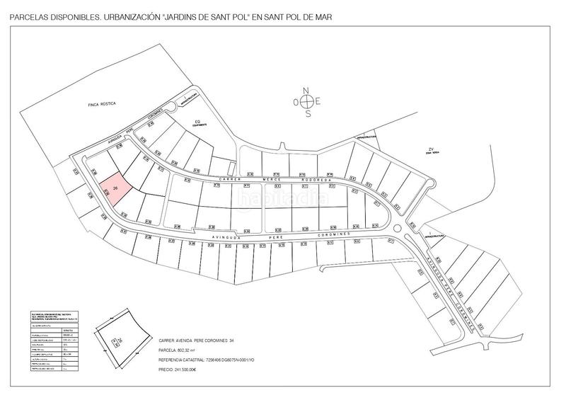 Foto e46b29c4-2e4b-48cd-af70-966bf436aea0. Terrain résidentiel dans Urbanitzacions Sant Pol de Mar