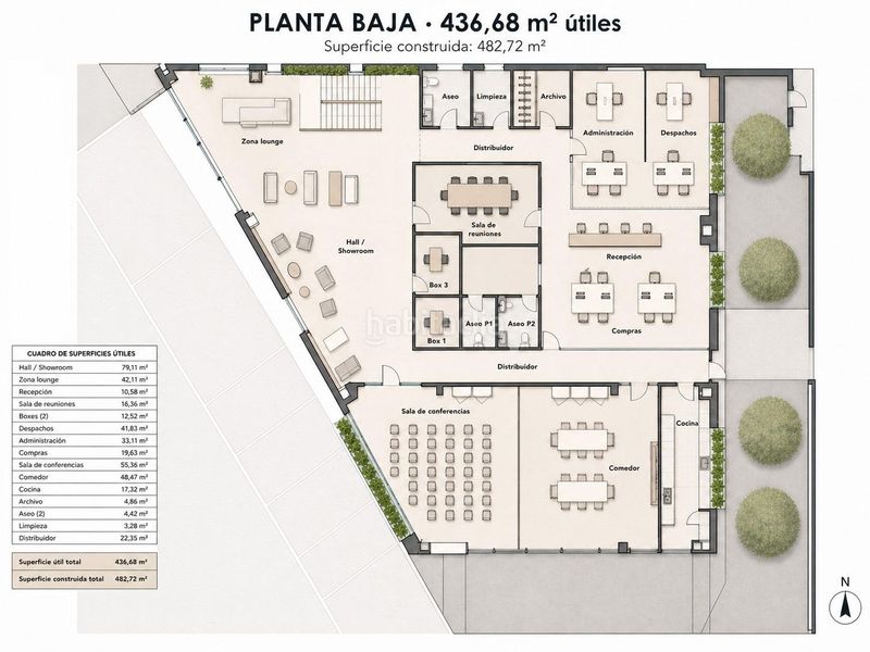 Foto 4283efc2-8774-41f8-bf2b-4ca239a7b776. Oficina sede corporativa de alta eficiencia, diseño arquitectónico y espacios de trabajo premium en Pobla de Vallbona (la)