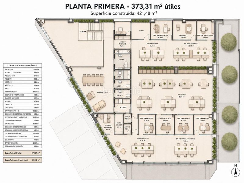 Foto 7bd6ab42-774d-4fac-bac8-6562f160f3a1. Oficina sede corporativa de alta eficiencia, diseño arquitectónico y espacios de trabajo premium en Pobla de Vallbona (la)