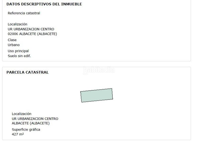 Foto dd5f1701-ee7b-45e7-88b3-12a808f7118e. Terrain résidentiel dans Pedanías - Extrarradio Albacete