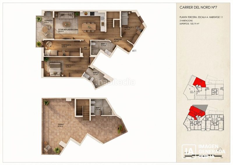 Foto 09ad0c2d-947b-4dbc-9e70-e908573240b1. Dúplex amb calefacció a Centre Torredembarra