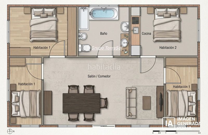 Foto 2420c6b1-2e50-4f49-a657-fdd76c7b9675. Casa adossada amb calefacció aparcament a Centre Torredembarra