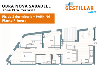Appartement dans Can Rull. Piso y parquing