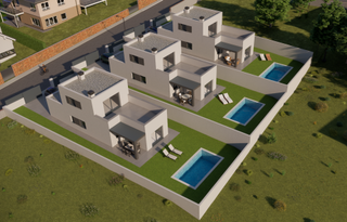 Maison à Airesol. 3 casas a 4 vientos en parcelas  420 m2