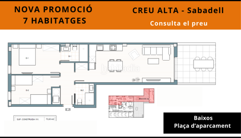 Foto 0e31310f-cdd3-42b9-8551-7322907849c3. Piso en Creu Alta Sabadell