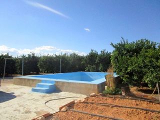 Chalet in Montesa. Casa con piscina y naranjos en plena produccion
