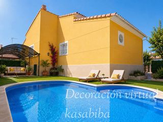 Chalet  Calle diputación. Kasabiba vende en exclusiva, magnifico chalet con piscina.