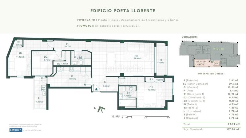 Foto 72060718-8a06-4d11-97b0-31fdab08c2d6. Piso en calle poeta llorente 13 vivienda a estrenar solo 4 vecinos! en Gandia