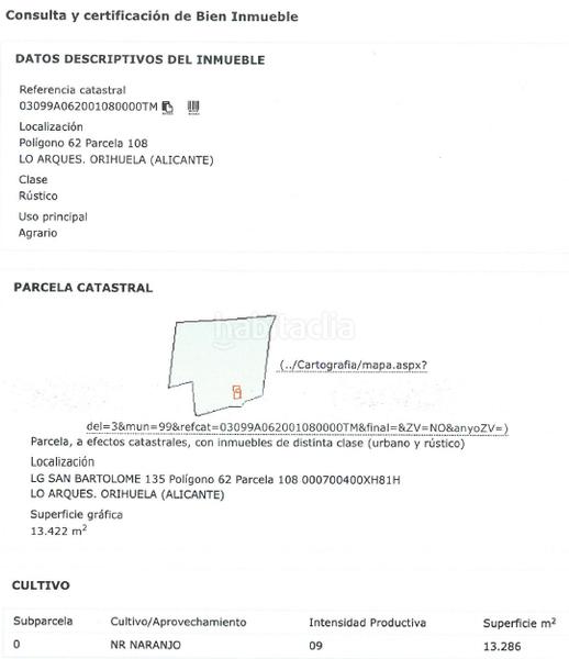 Foto 2f2149e7-2c9d-46e4-a7be-c935f871f450. Fondo rustico in Molins - Campanete - San Bartolomé Orihuela