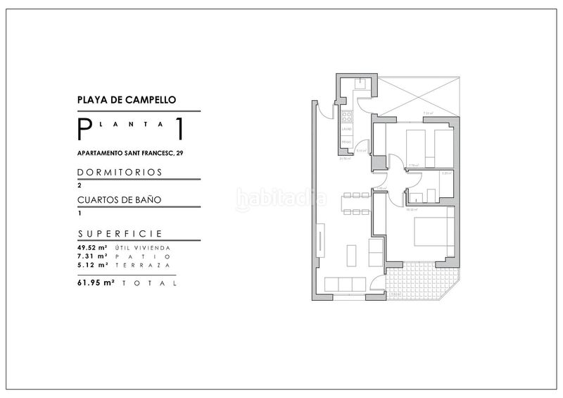 Foto bed992e7-758c-4e59-bafb-398b65813337. Pis amb aparcament a Campello Playa Campello (el)