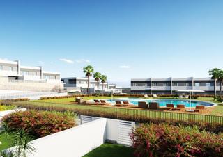 Casa en Balcón de Finestrat-Terra Marina. Vivienda en esquina con 110 metros de terraza con piscina  comun