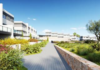 Casa en Balcón de Finestrat-Terra Marina. Vivienda en esquina con 110 metros de terraza con piscina  comun