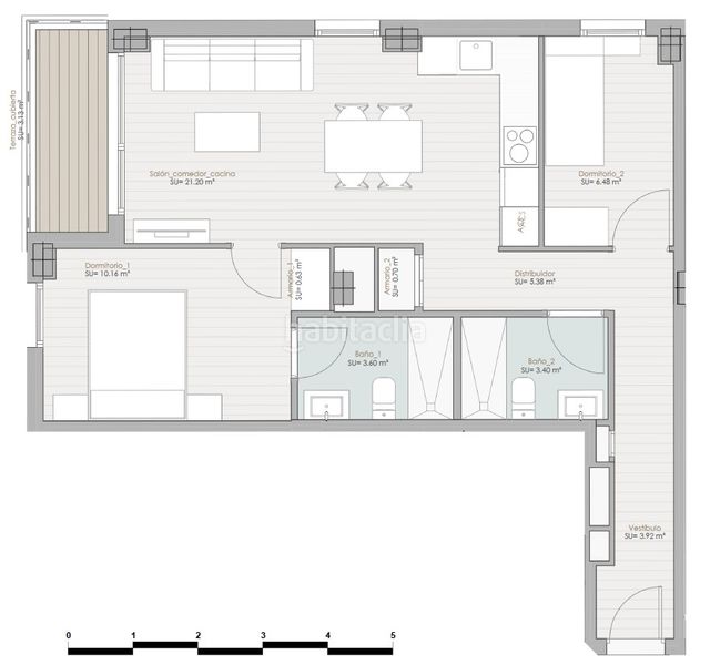 Foto d08dd7fd-71de-40cf-90a8-4bd22c346209. Piso 78m<sup>2</sup> vivienda en construcción de dos dormitorios en Alzira