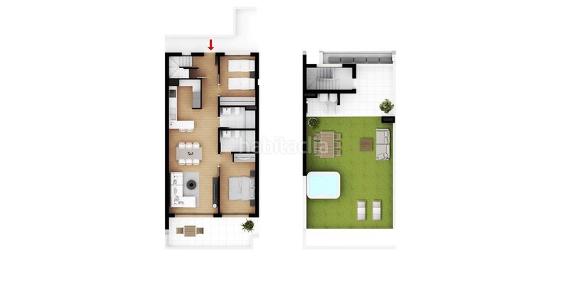 Foto df43cfbc-1404-4e0d-b3e6-a38f679244c3. Apartament amb calefacció aparcament piscina a La Pedrera-Vessanes Dénia