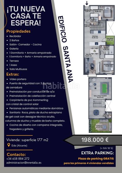 Foto 06f81a6e-0d91-423a-b9ae-675ac65d628c. Àtic a calle jose amat sempere 1 a Centro Elda