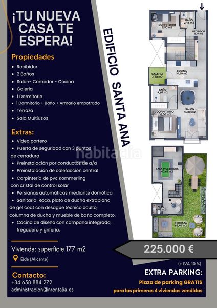 Foto c3fda1b7-4ea2-4d01-8241-af7d9f713e4a. Piccolo appartamento in calle jose amat sempere 1 in Elda