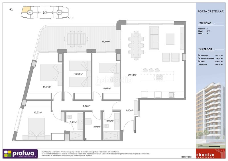 Foto 1ec669b4-bd77-4326-bce1-b685f5ac1bab. Pis 147m<sup>2</sup> amb calefacció aparcament piscina a Juan Carlos I Murcia