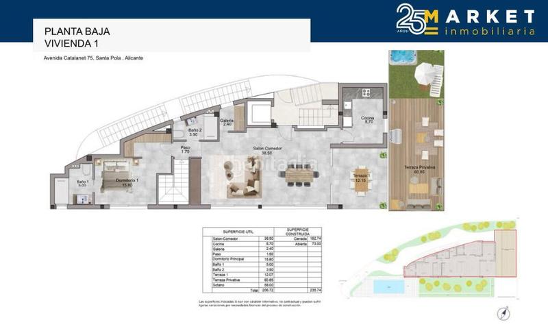 Foto 38a9763b-b4a4-4f6b-ad71-f238b9ad56e5. Flat with pool in calas Santa Pola este Santa Pola