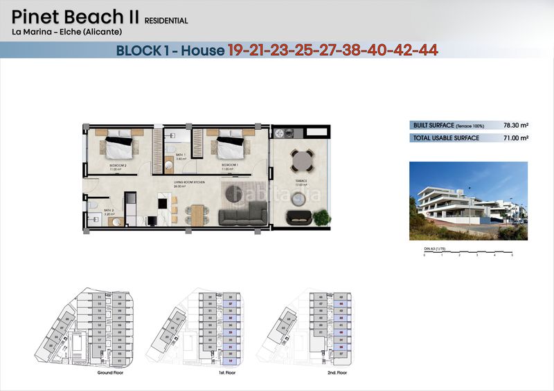 Foto 1da2f1db-1143-4600-a53d-11401a09b46b. Àtic 79m<sup>2</sup> amb aparcament piscina a La Marina Elche / Elx