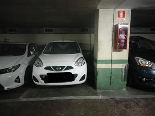 Car parking in El Camp de l´Arpa del Clot. Mallorca  rogent