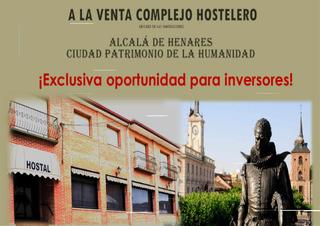 Chalet à Los Hueros. Edificio complejohostelero límites alcalá de henares