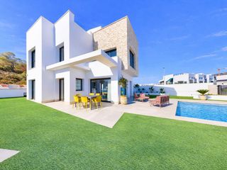Casa a Balcón de Finestrat-Terra Marina. Villa de obra nueva con vistas al mar en finestrat, benidorm  la